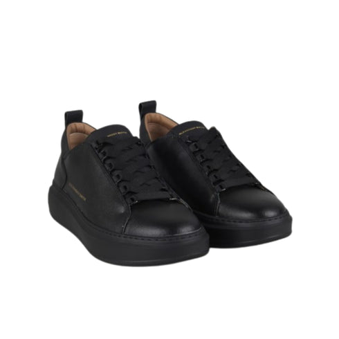 Sneakers Uomo Wembley, con tomaia in pelle liscia monocolore